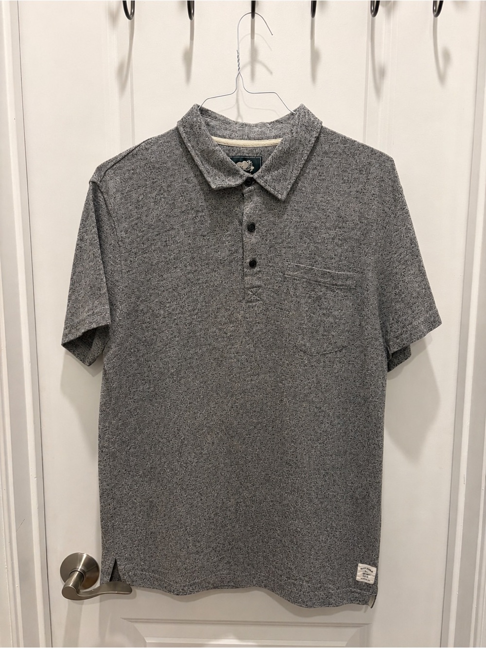Men's Heather Gray Short-Sleeve Polo Shirt